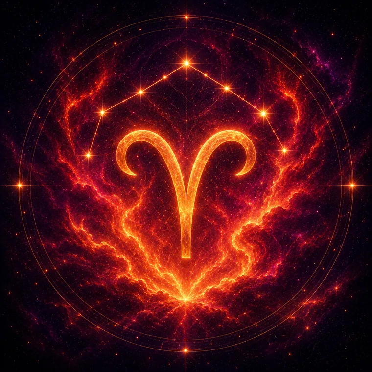 Ilustração do signo de Áries