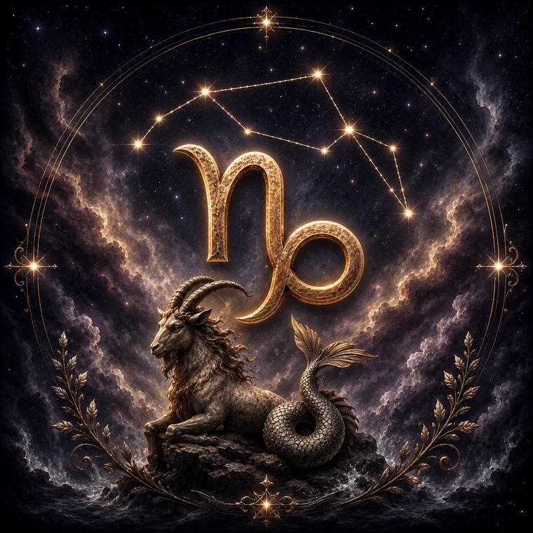 Ilustração do signo de Capricórnio