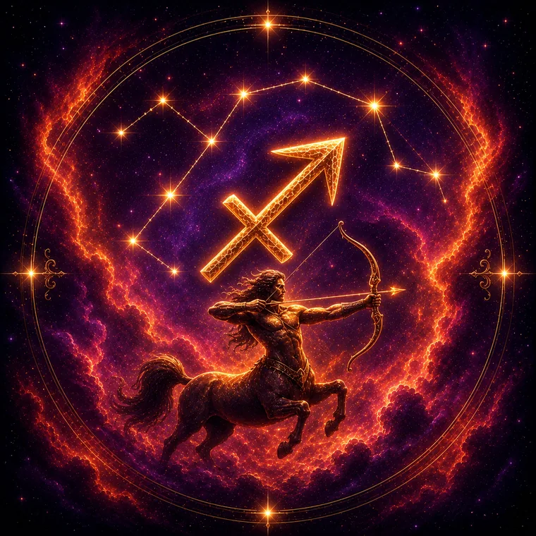 Ilustração do signo de Sagitário
